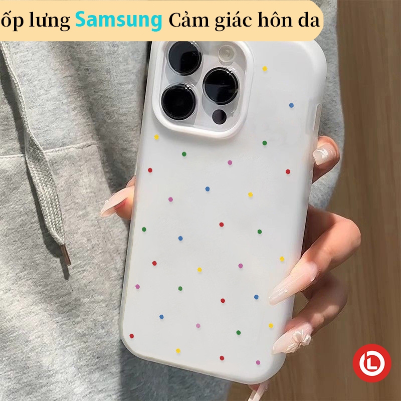 （Ốp lưng Cho Samsung）Vỏ Vòng tròn màu Case Cho Samsung A35 A55 A05 A05S A14 A15 A06 A04 A22 A24 A21