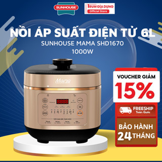 Nồi áp suất điện tử đa năng 6L Sunhouse Mama SHD1670