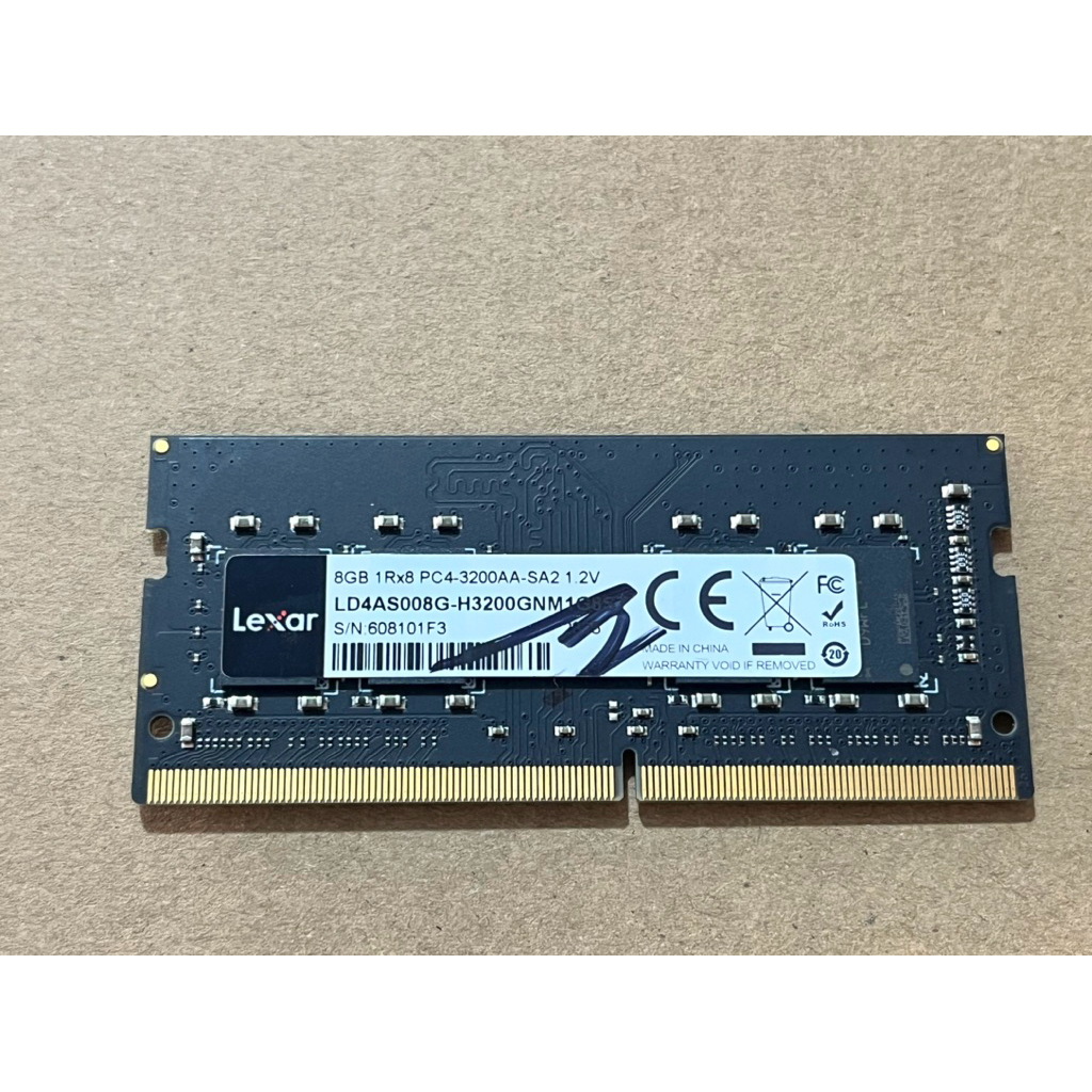 bán ram laptop DDR4 8GB 3200 Lexar  hàng cũ like new zin chính hãng mọi