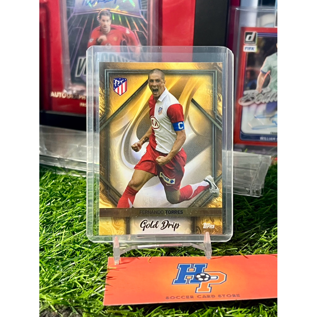 Thẻ bóng đá Fernando Torres Gold Drip Topps Atlentico Madrid Team Set 2023/24