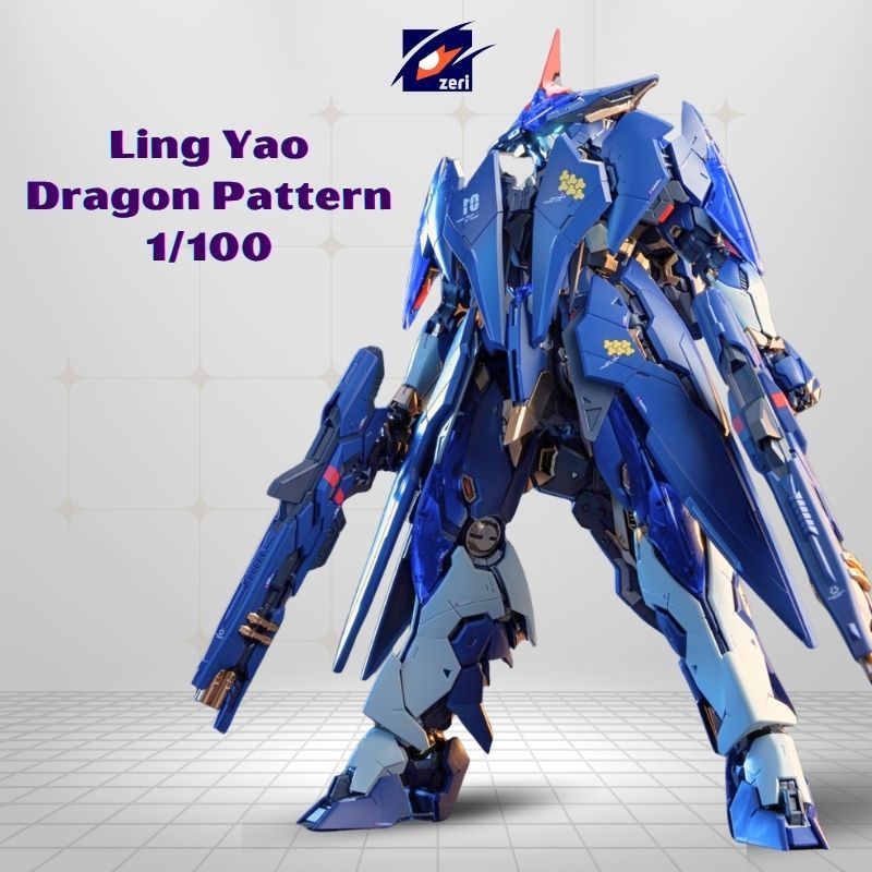 Mô Hình Lắp Ráp Ling Yao - Dragon Pattern Escort Agency Series Tặng Kèm Base Và Decan Nước