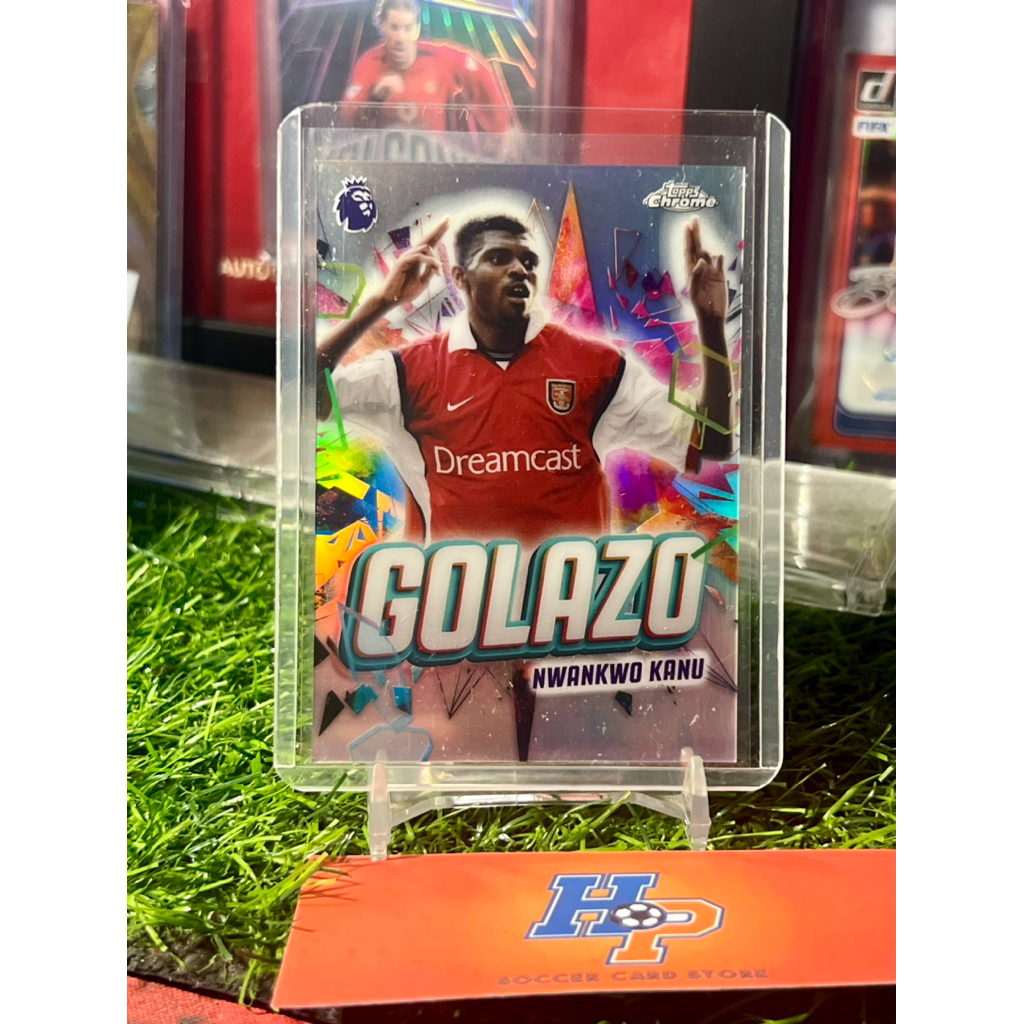 Thẻ bóng đá Nwankwo Kanu Golazo Topps Chrome EPL 2025/26