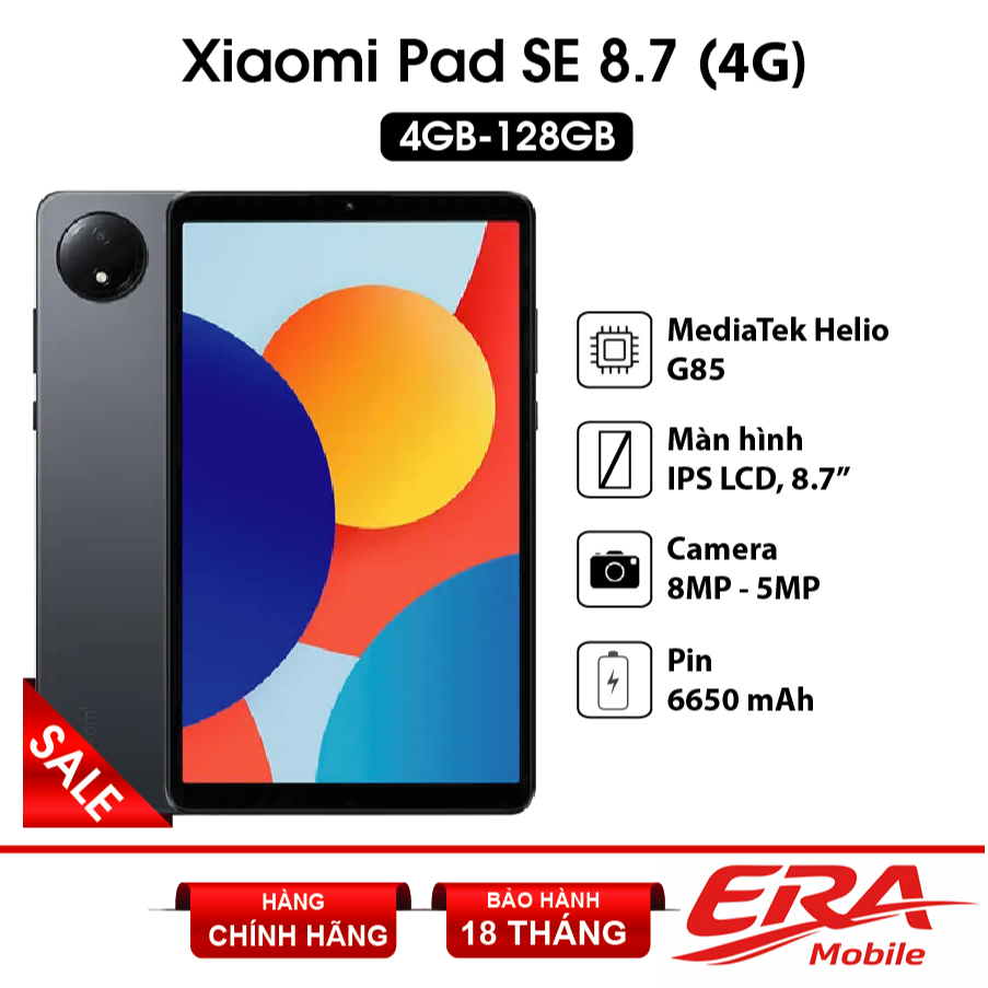 Máy tính bảng Xiaomi Redmi Pad SE 8.7 (4G) 4GB 128GB Chính Hãng