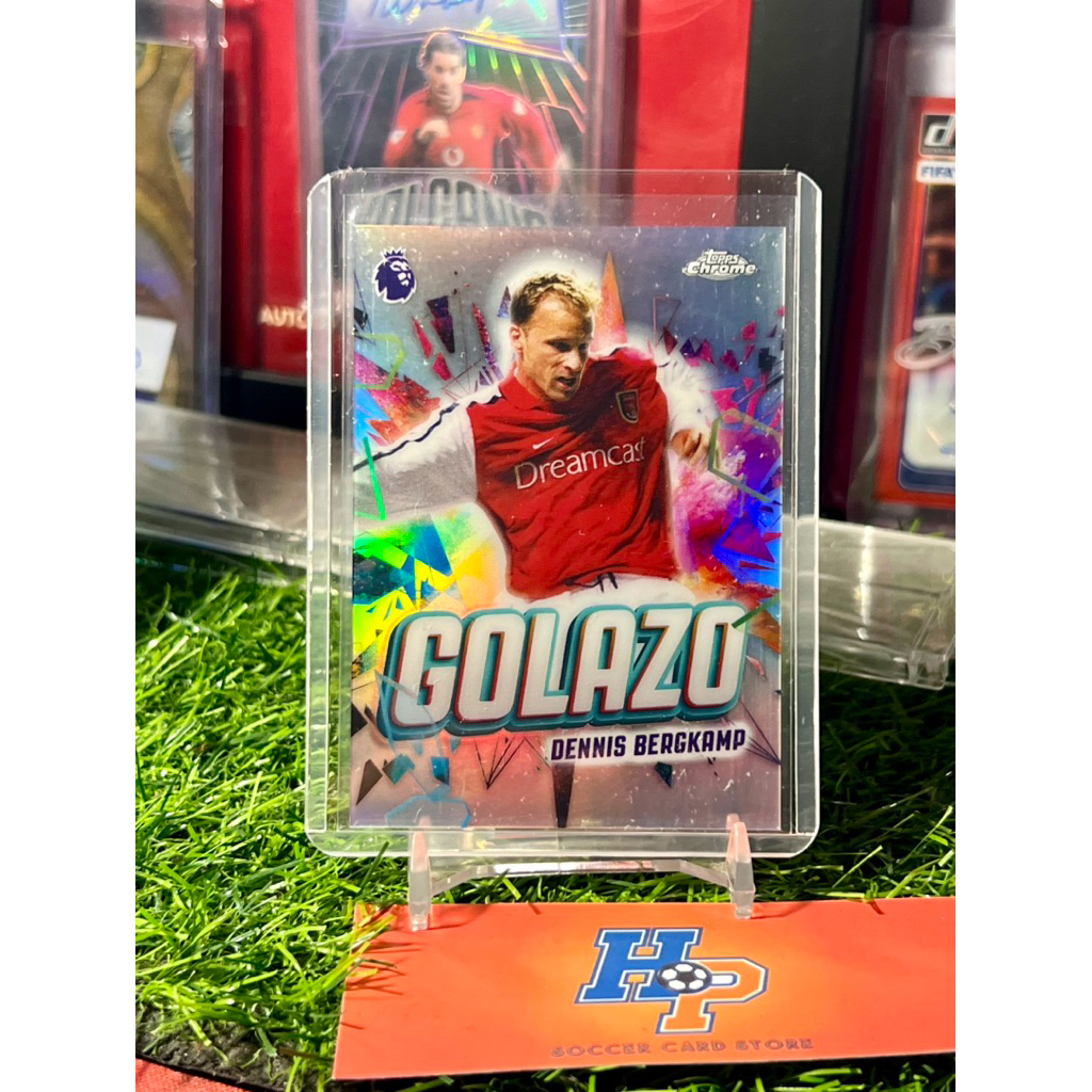 Thẻ bóng đá Dennis Bergkamp Golazo Topps Chrome EPL 2025/26