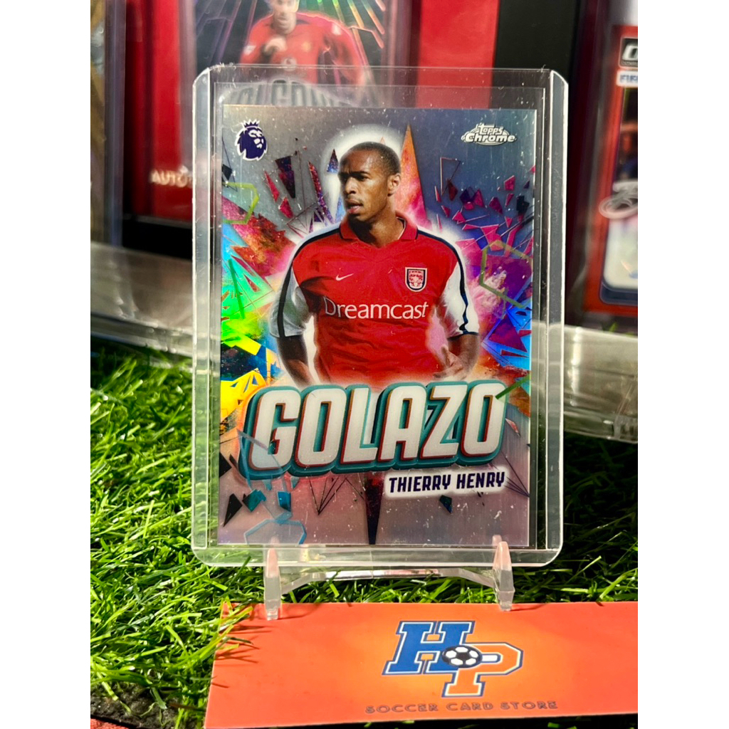 Thẻ bóng đá Thierry Henry Golazo Topps Chrome EPL 2025/26