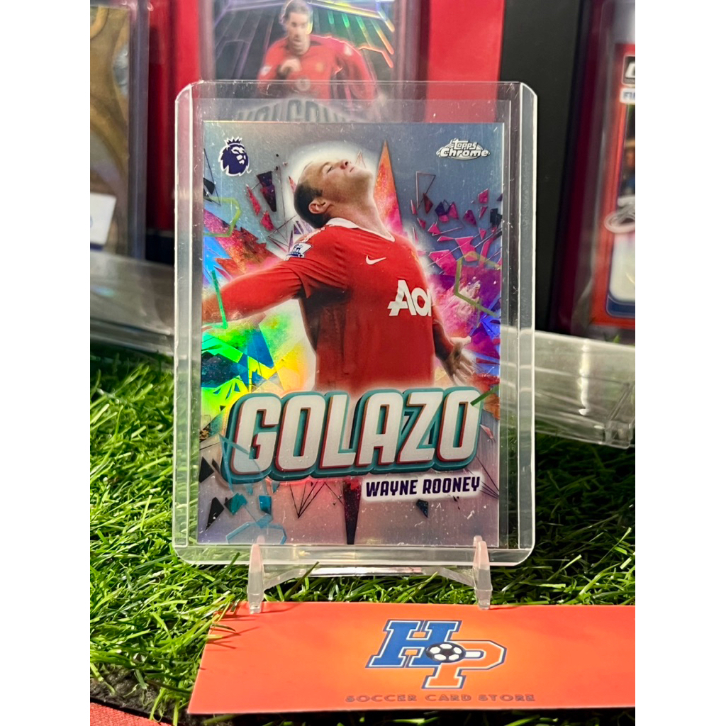 Thẻ bóng đá Wayne Rooney Golazo Topps Chrome EPL 2025/26