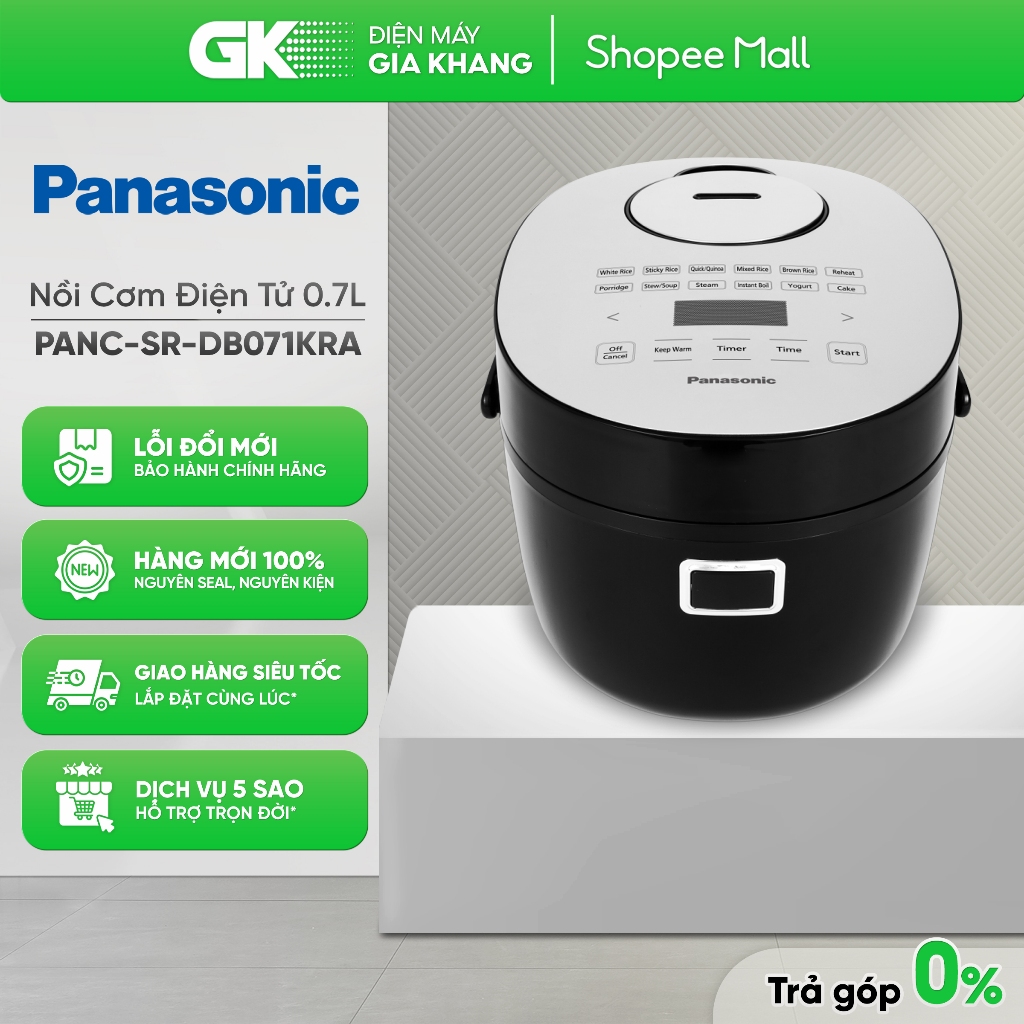 Nồi Cơm Điện Tử PANASONIC 0.7L PANC-SR-DB071KRA [Toàn Quốc]