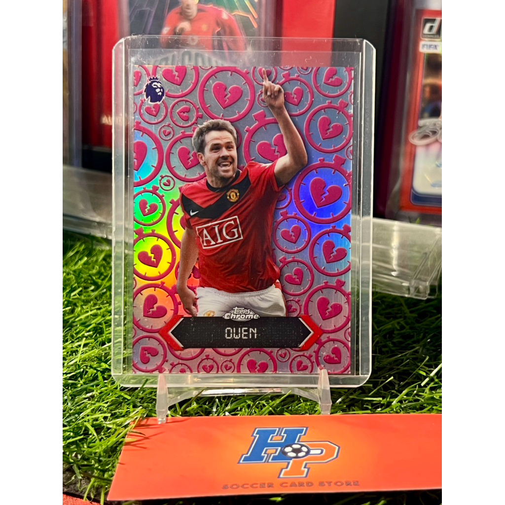 Thẻ bóng đá Michael Owen Heartbreak Topps Chrome EPL 2025/26
