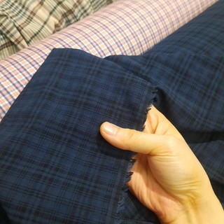 VẢI THÔ / KATE KẺ TÔNG XANH ĐEN 100% COTTON - CHẤT MỀM, MÁT, NHẸ - MAY SƠ MI, VÁY, BỘ ĐỒ