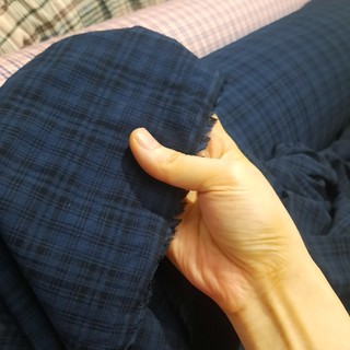VẢI THÔ / KATE KẺ TÔNG XANH ĐEN 100% COTTON - CHẤT MỀM, MÁT, NHẸ - MAY SƠ MI, VÁY, BỘ ĐỒ