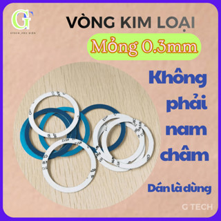 Combo 5, 10, 20 vòng kim loại giúp hỗ trợ giá đỡ từ tính hút chắc hơn, vòng mỏng nhẹ hỗ trợ keo dán_GTech