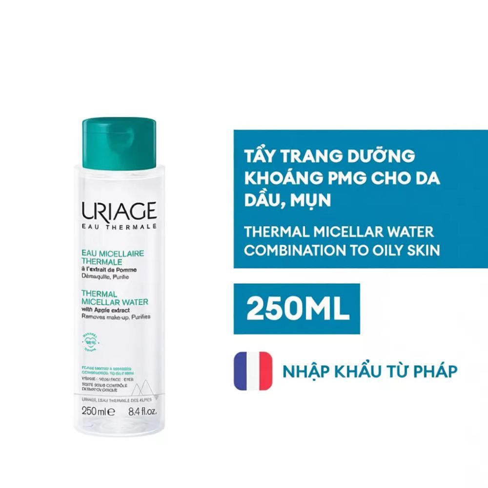 Ảnh 2 của Nước tẩy trang Uriage Eau Micellaire Thermale PMG,Thermale PS làm sạch sâu, dịu nhẹ  250ml, 500ml