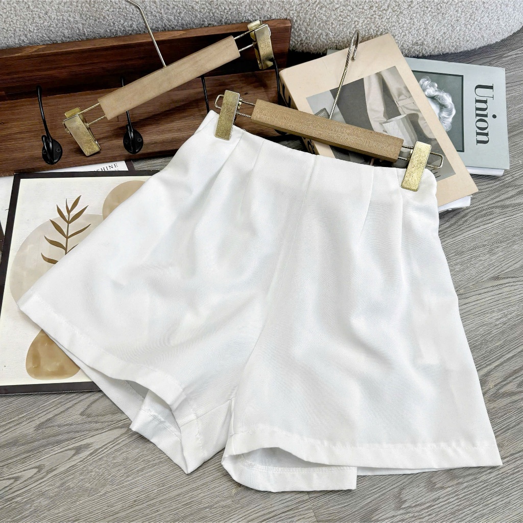 Quần Short Đùi Bigsize Nữ Xếp Ly Dáng A Thời Trang Chất Liệu Tuyết Chéo Lưng Thun Cạp Cao Co Giãn 50-95kg QDXL