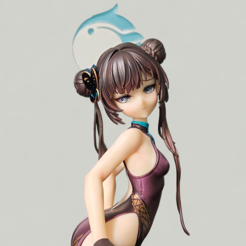 Mô Hình Kisaki Blue Archive - Figure Anime Mặc Sườn Xám Dáng Quỳ Kèm Gối - Decor Máy Tính, Quà Tặng