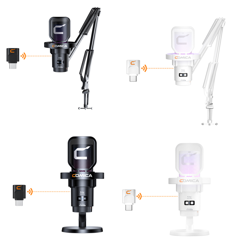 [Chính hãng] Microphone Comica EJoy Uni Pro RGB Cardioid Condenser Wireless USB