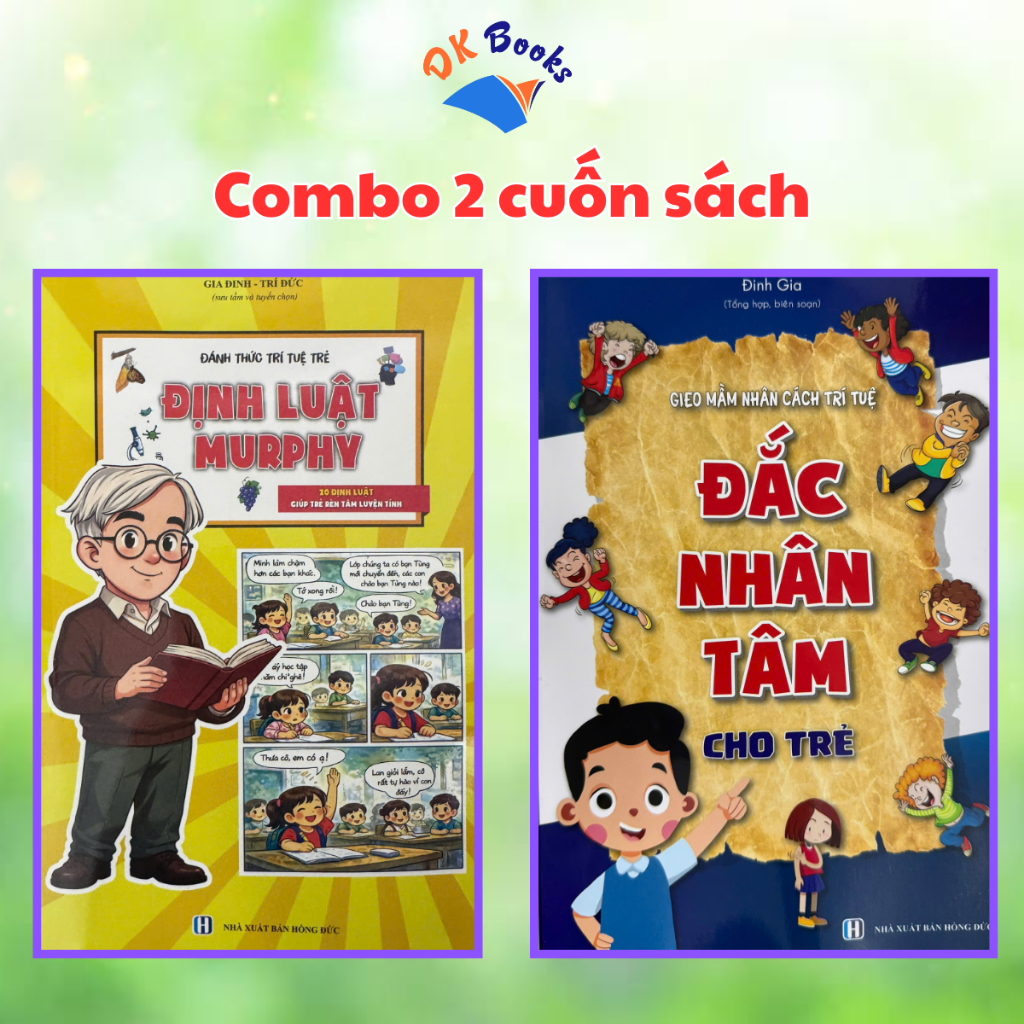 Sách - Combo 2 cuốn sách Định Luật Murphy + Đắc Nhân Tâm Cho Trẻ