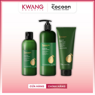 Combo dầu gội xả bưởi Cocoon giúp giảm gãy rụng, kích thích mọc tóc và làm mềm tóc