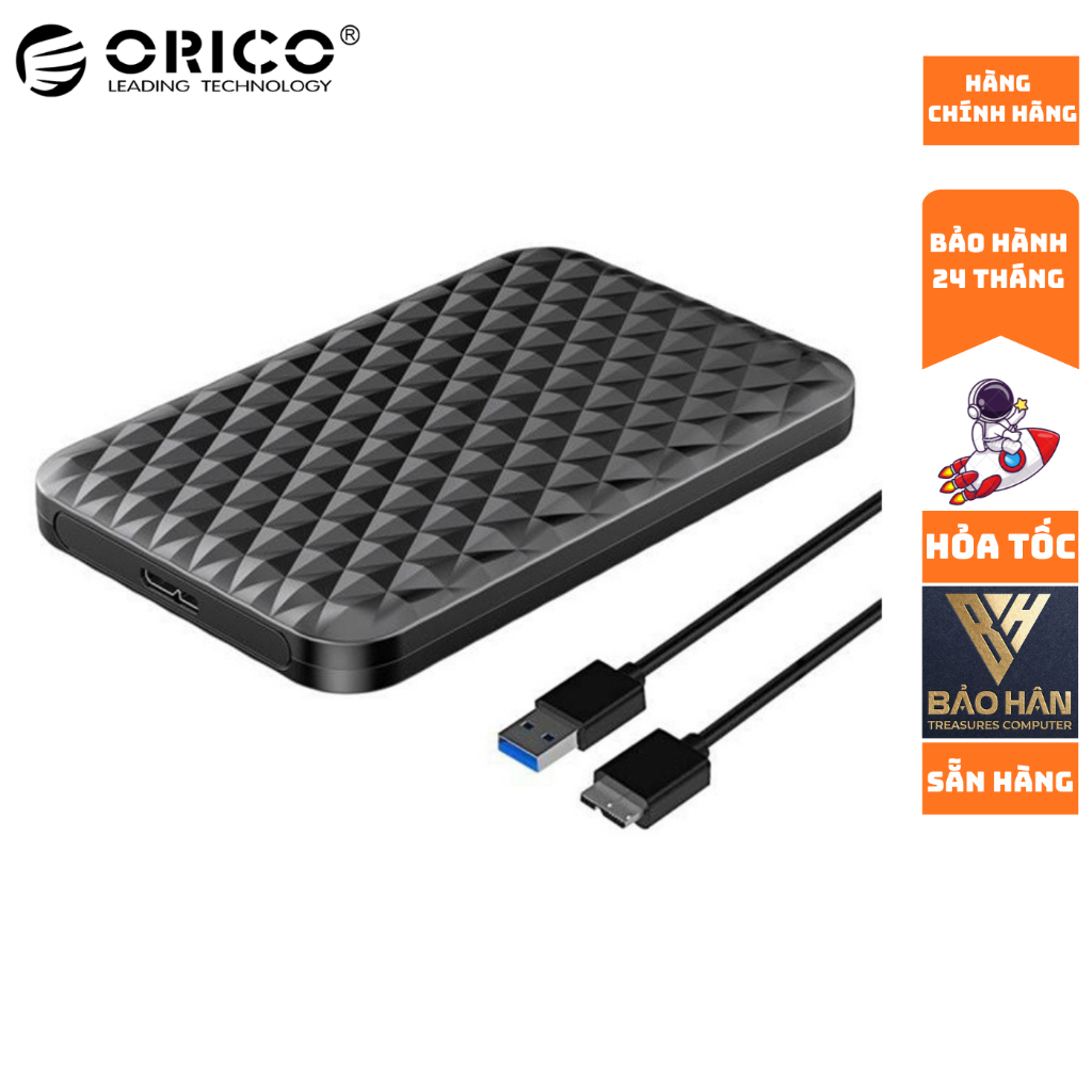 Hộp Ổ Cứng SSD/HDD Box ORICO 2520U3 2.5" SSD/HDD SATA 3 USB 3.0 - Hàng Chính Hãng