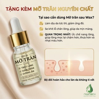 [Chính Hãng] Sáp Wax Lông Lạnh Mật Ong Ngân Bình - Tẩy Lông Nách, Vùng Kín Dịu Nhẹ, Sạch Tận Gốc Không Đau Rát