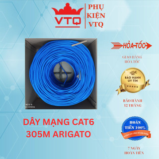 Dây Mạng LAN CAT6 ARIGATO Cao Cấp – Truyền Tải Tốc Độ Cao 1Gbps, Chống Nhiễu Tốt, Dây Internet Bền Bỉ Cho PC, Laptop