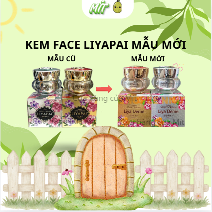 [Freeship] Bộ kem LIYAPAI dưỡng da cao cấp ngày đêm, hỗ trợ dưỡng sáng da mẫu mới