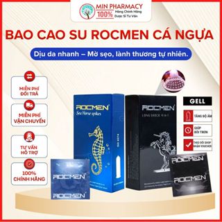 Bao Cao Su Rocmen Cá Ngựa Xanh Có Gai Hộp 10 cái