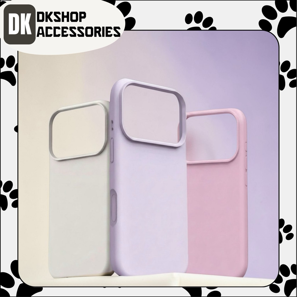 Ốp Lưng i.P 17 Silicone Lót Nhung Mềm Mịn DKshop – Sang Trọng, Chống Sốc, Bảo Vệ Camera