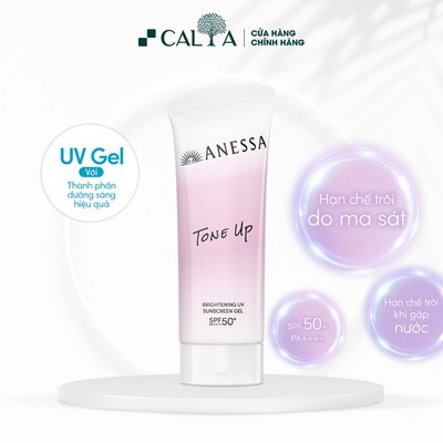 [MẪU MỚI] Gel Chống Nắng Anessa Mặt Trời Nâng Tone Gel Trắng - Anessa Brightening UV Sunscreen Gel SPF50+ PA++++ 15g/90g