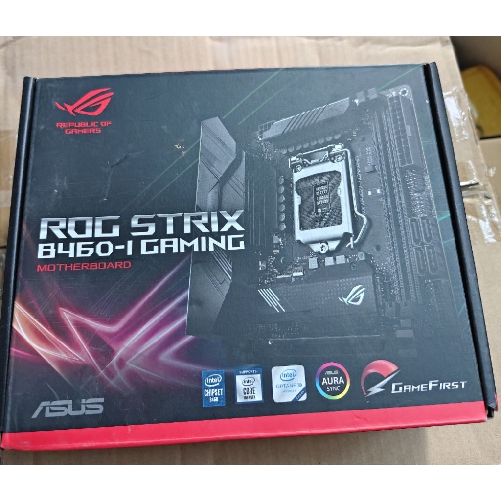 Rog strix b460i gaming+ i3 10100f combo itx