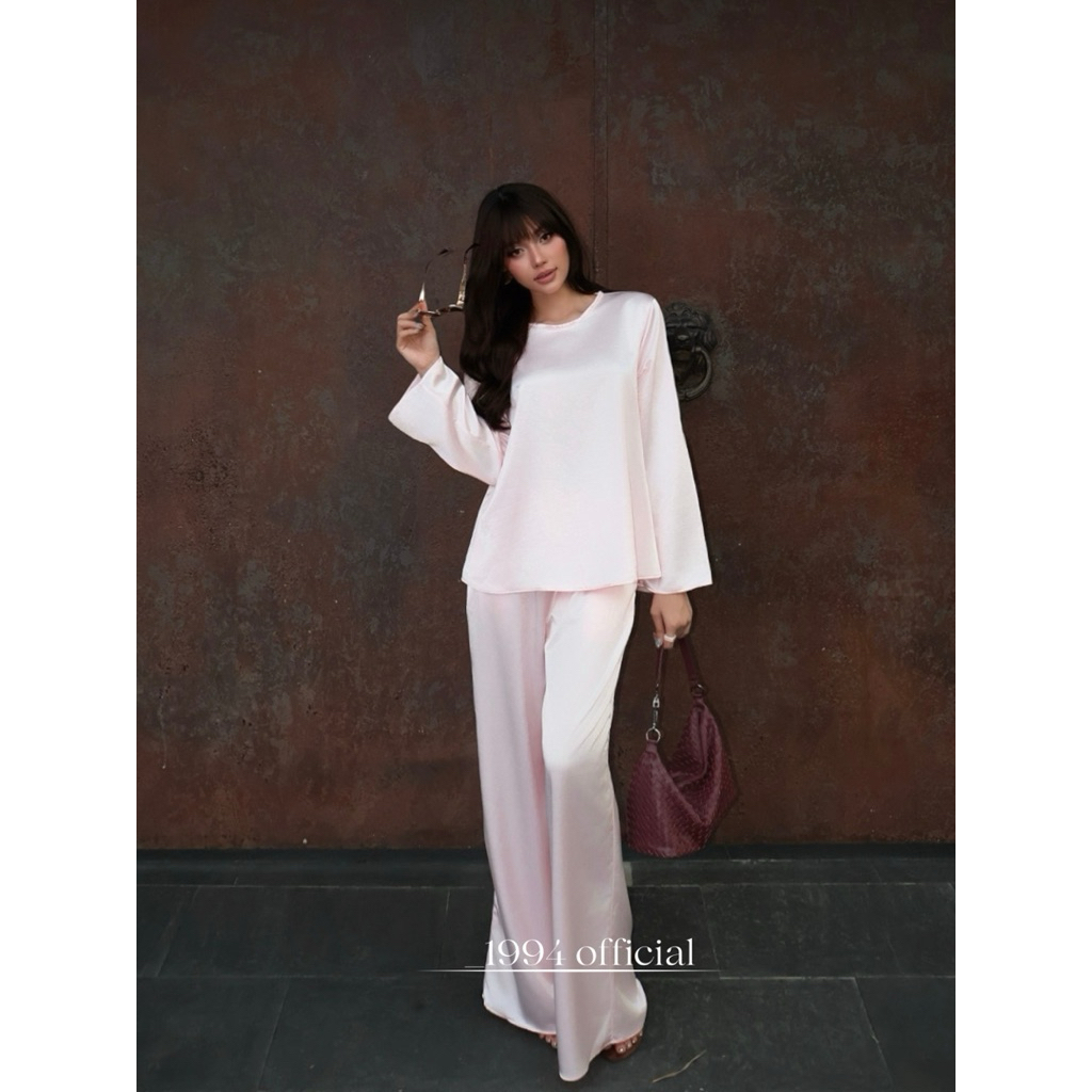 𝐋𝐮𝐧𝐚 𝐒𝐢𝐥𝐤 - Set Đồ Nữ Lụa Mềm – Outfit Hàn Quốc Thanh Lịch |1994 STORE