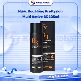 Nước Hoa Hồng Prettyskin Multi Active B3 205ml – Dưỡng Sáng, Cấp Ẩm, Làm Dịu & Phục Hồi Da Đa Tác Động