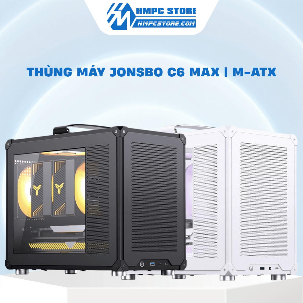 Case - Thùng máy Jonsbo C6 Max | M-ATX, bảo hành 12 tháng