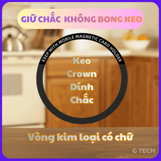 5 Vòng hình tròn có chữ, dùng để tạo bề mặt để giá đỡ nam châm hoặc thiết bị từ tính hít vào _GTech