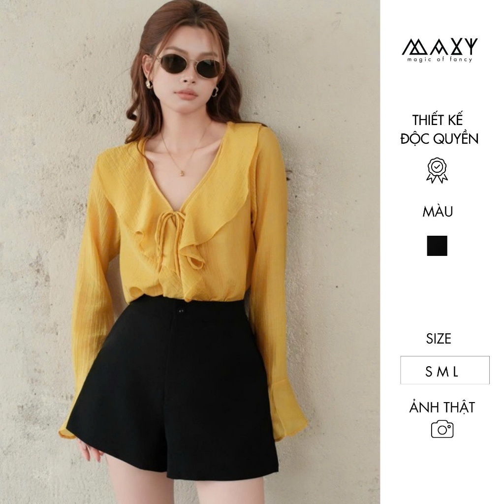 Quần Short Nữ Cạp Cao Basic Mùa Hè Classy Short Maxy Workshop
