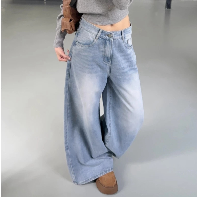 Quần KAKI Jeans Ống Rộng Ver 2 WIDE LEG Mango.Studio tôn dáng cạp cao form unisex nam nữ Hot Trend 2