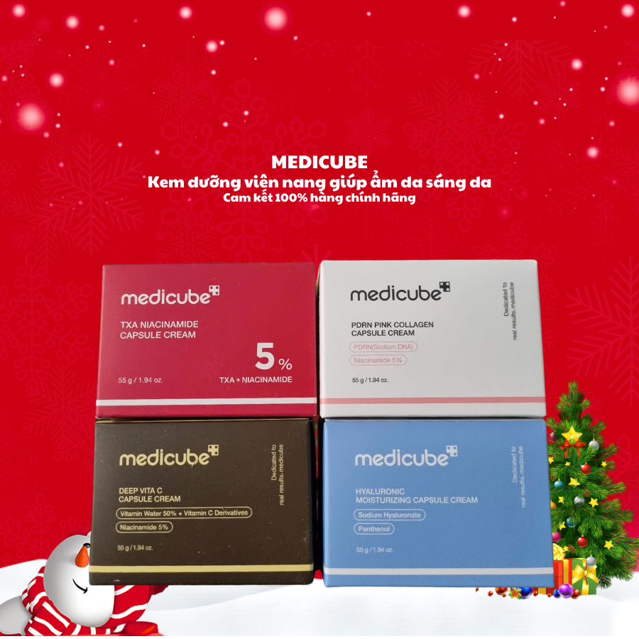 Kem Dưỡng Viên Nang Medicube Deep Vita C/PDRN Pink Collagen/Hyaluronic Moisturizing/ TXA Niacinamide