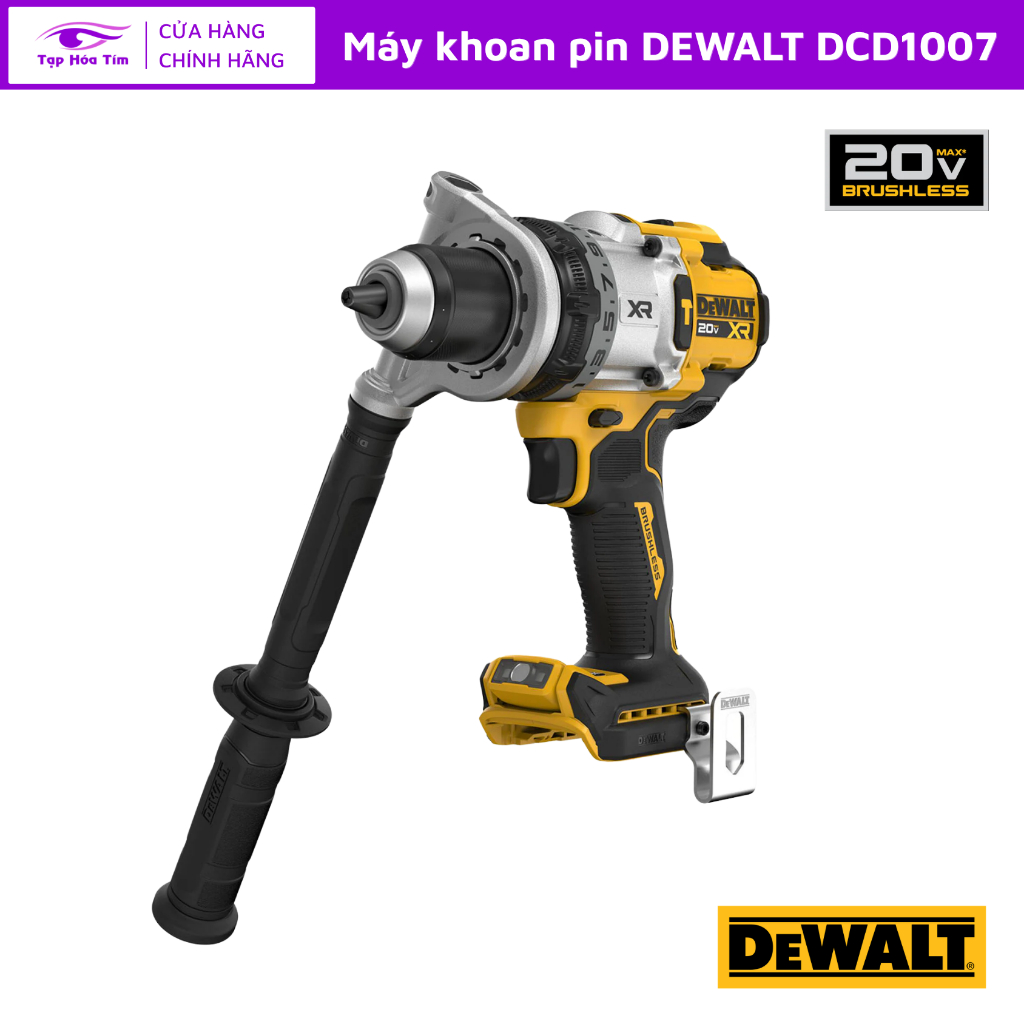 Máy Khoan Búa Dùng Pin Dewalt DCD1007 Chính Hãng, Giá Tốt