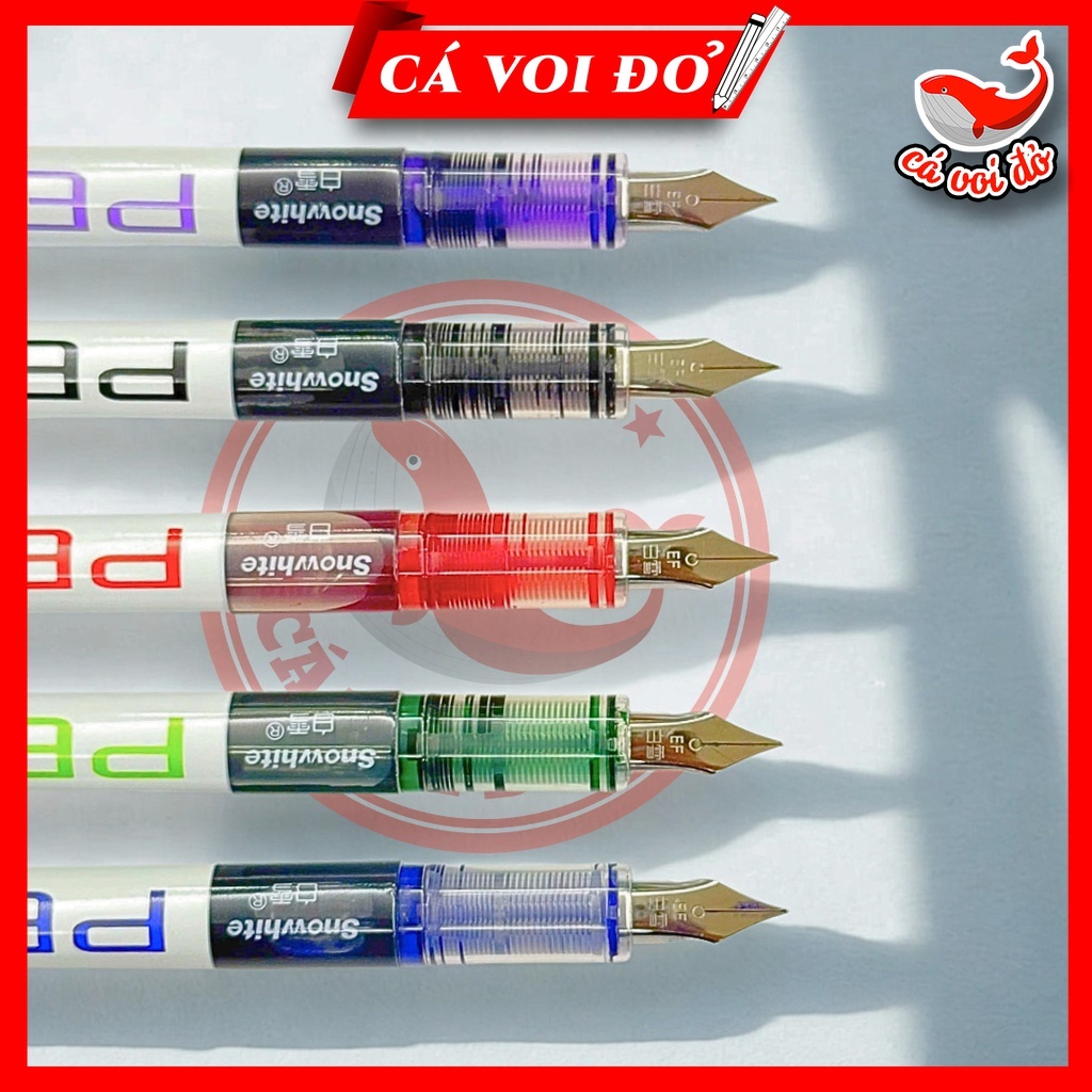 Combo 10 bút máy cấp mực Snowhite FP10 ngòi m