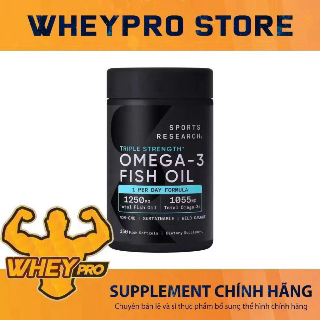 DẦU CÁ SR TRIPLE STRENGTH OMEGA 3 FISH OIL