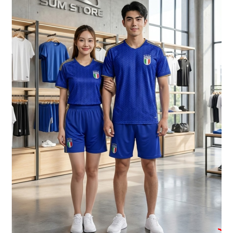 Quần Áo Đá Banh Tuyển Italia Xanh Sân Nhà - Đồ Bóng Đá Đẹp 2026