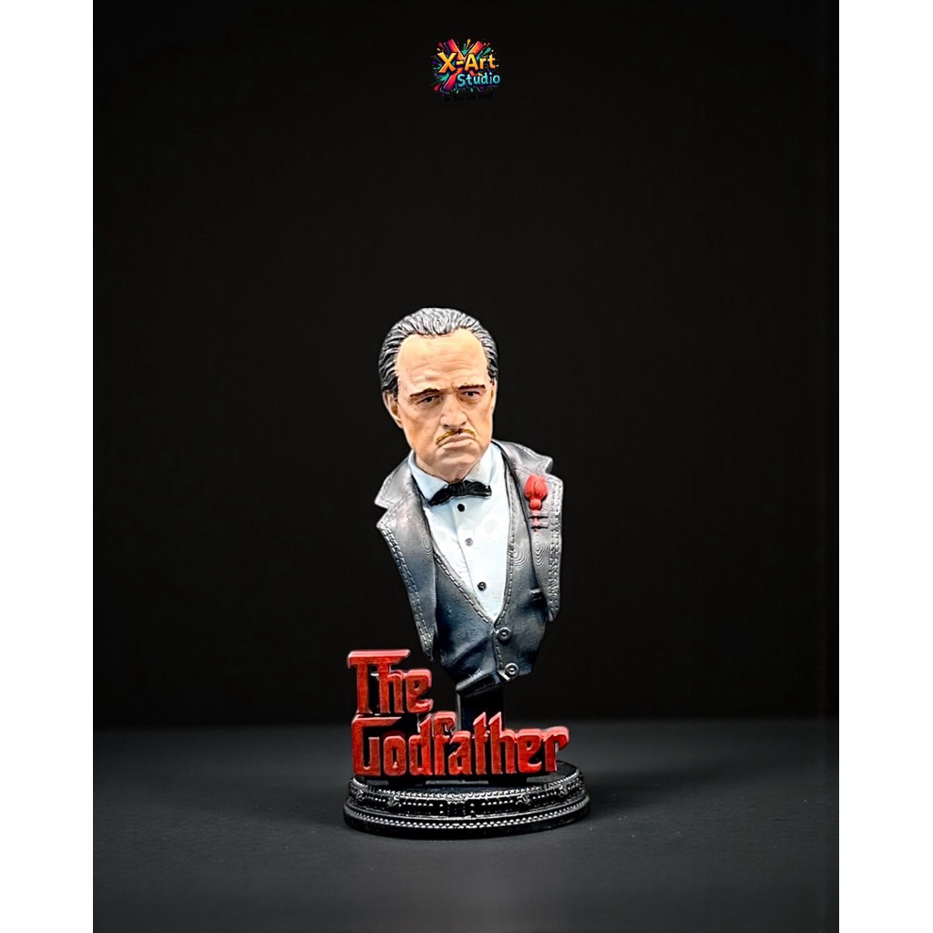 Tượng Bán Thân The Godfather – Don Vito Corleone – Mô Hình Trang Trí Resin Sơn Tay Cao Cấp
