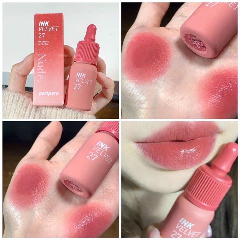 Son Ink 27 Hồng Đất Lạnh, Son Kem Ink Velvet 27 Strawberry Nude