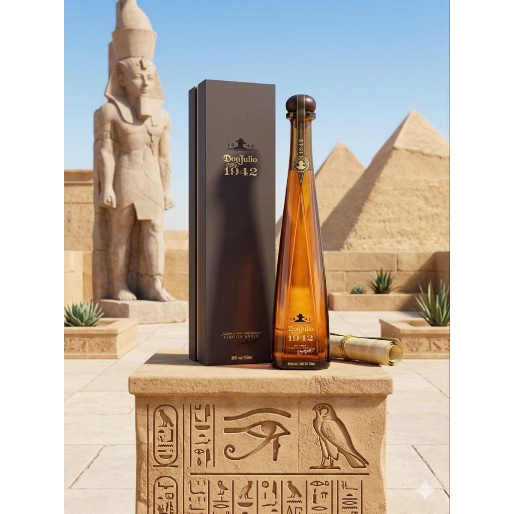Vỏ Chai Rượu Ngoại Mới 99% Jon Dulio 1942 Thủy Tinh Mexico Dáng Cao 700ML.Chai Rỗng Không Có Rượu Bê