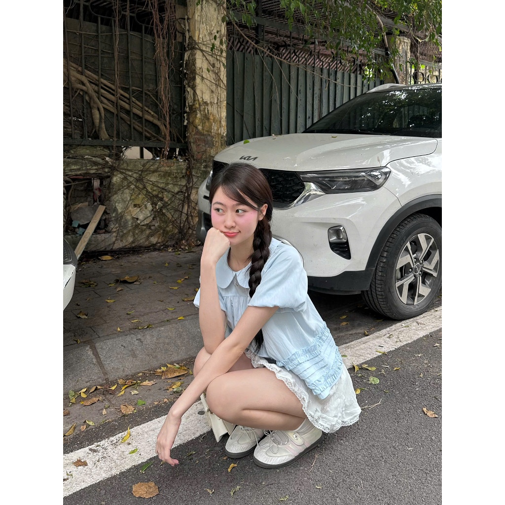 Áo Cổ Sen Tay Bồng Bèo Dưới Xếp Ly A860 Su Chang Thời Trang Nữ | BigBuy360 - bigbuy360.vn