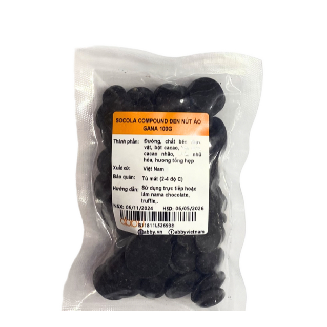 Socola đen cacatalk cúc áo 100g