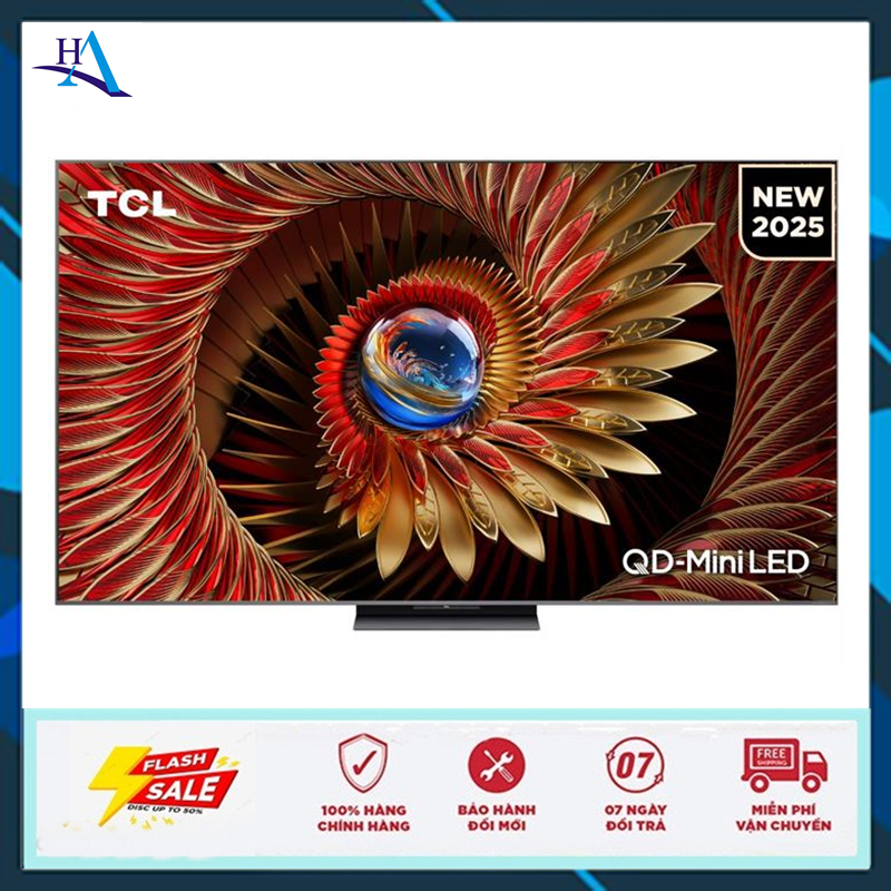 Google Tivi QD-Mini LED TCL AI 4K 85 inch 85C8K (Miễn phí giao tại HCM-ngoài tỉnh liên hệ shop)