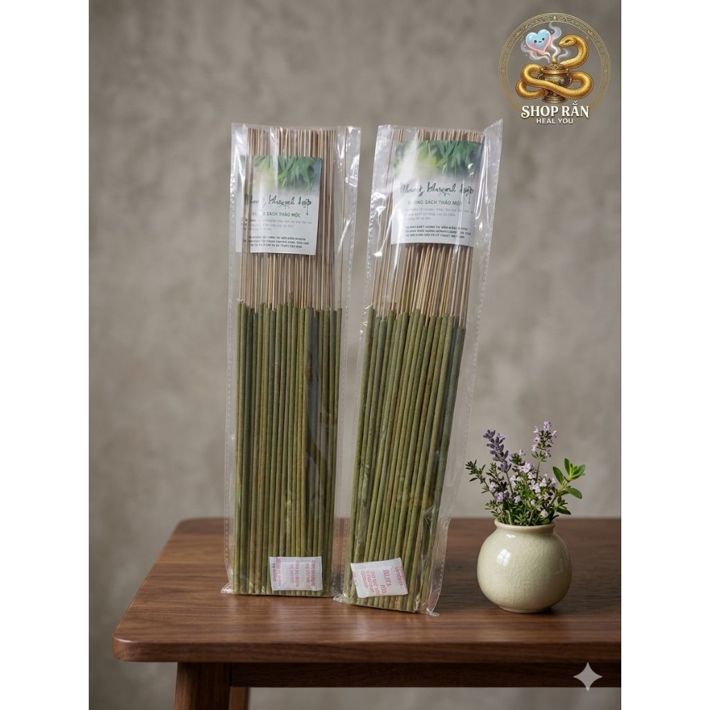 Nhang Khuynh Diệp Thảo Mộc 100% ( 50 nén ) mùi hương khuynh diệp nồng nàn, chuẩn thảo dược 100%