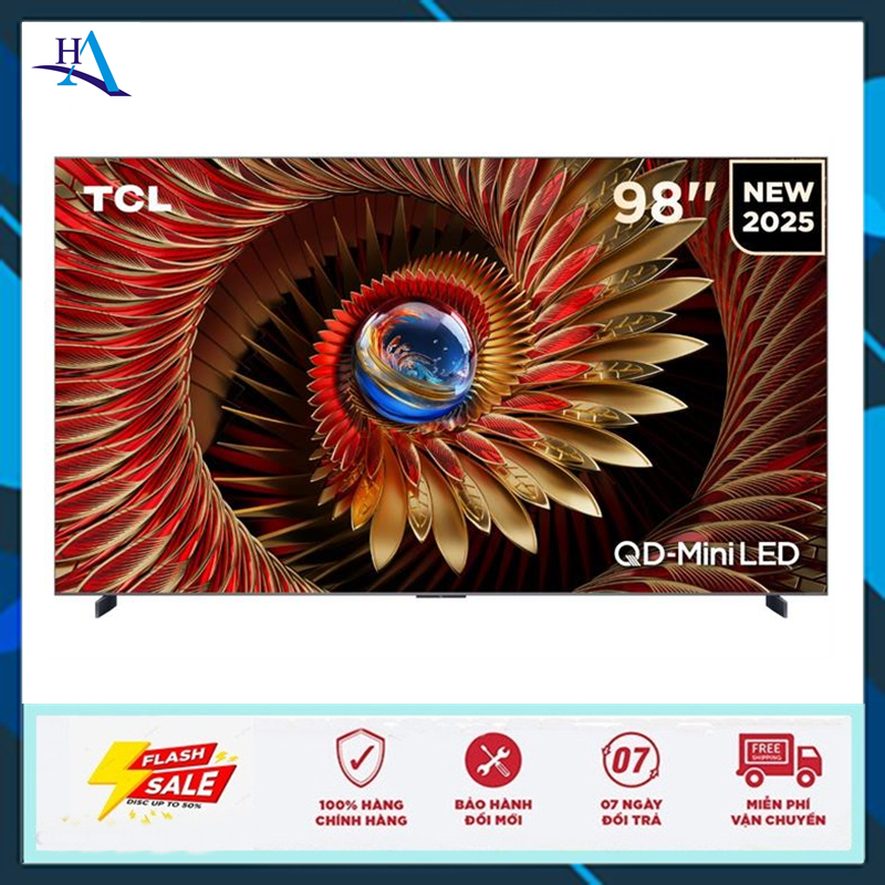 Google Tivi QD-Mini LED TCL AI 4K 98 inch 98C8K (Miễn phí giao tại HCM-ngoài tỉnh liên hệ shop)