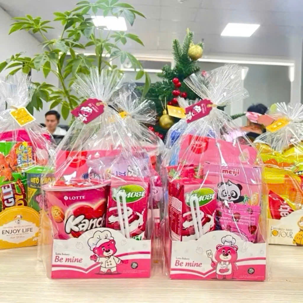 Set Túi Hộp Sẵn Bánh Kẹo Xinh Ngon Mix Theo Tone Màu Tặng Quà, Kỷ Niệm, Sinh Nhật Người Yêu, Siêu Dễ Thương Hot Trend