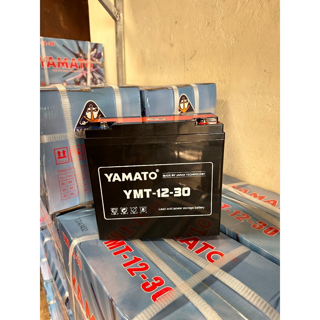 ✓ acquy xe đạp điện, lưu điện ups 12V 30Ah Yamato YMT-12-30 (6-DZM-30 / YMT-12-30)✓ Công Nghệ Nhật B